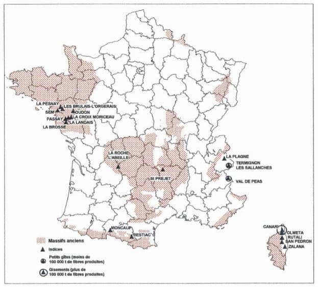 Exploitations amiante france