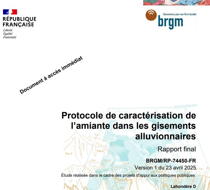Protocole BRGM Carrières Alluvionnaires